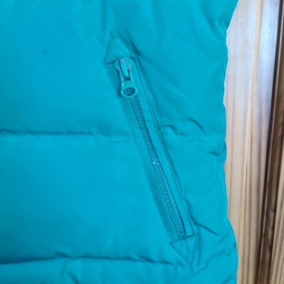 Vintage Y2K Aeropostale Down Puffer Vest Women Sz M Blue Full-Zip Preppy Pockets - Picture 3 of 16